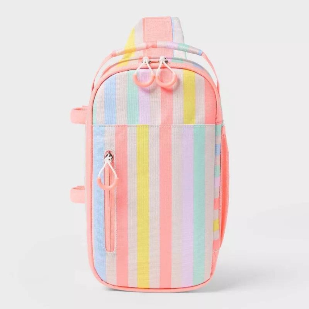 Sun Squad 6 Can Soft Sided Cooler 4.5qt‎ Striped New With Tags